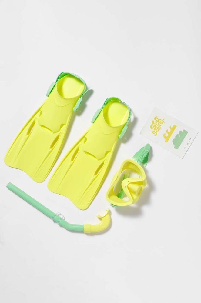 Дитячий набір для дайвінгу SunnyLife Sea Seeker Ocean 3-pack колір зелений (3249582)