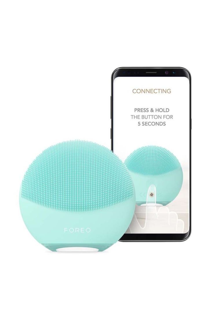 Двосторонній масажер для очищення шкіри обличчя FOREO LUNA™ 4 Mini колір бірюзовий (3178983)