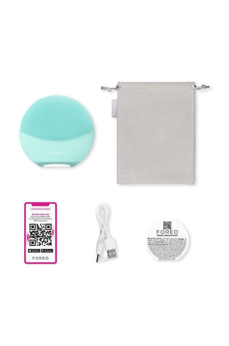 Двосторонній масажер для очищення шкіри обличчя FOREO LUNA™ 4 Mini колір бірюзовий (3178983)