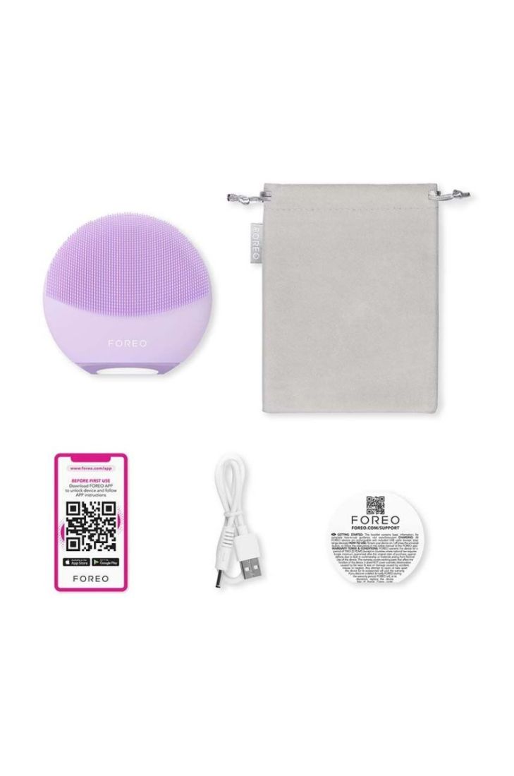 Двосторонній масажер для очищення шкіри обличчя FOREO LUNA™ 4 Mini колір фіолетовий (3177857)