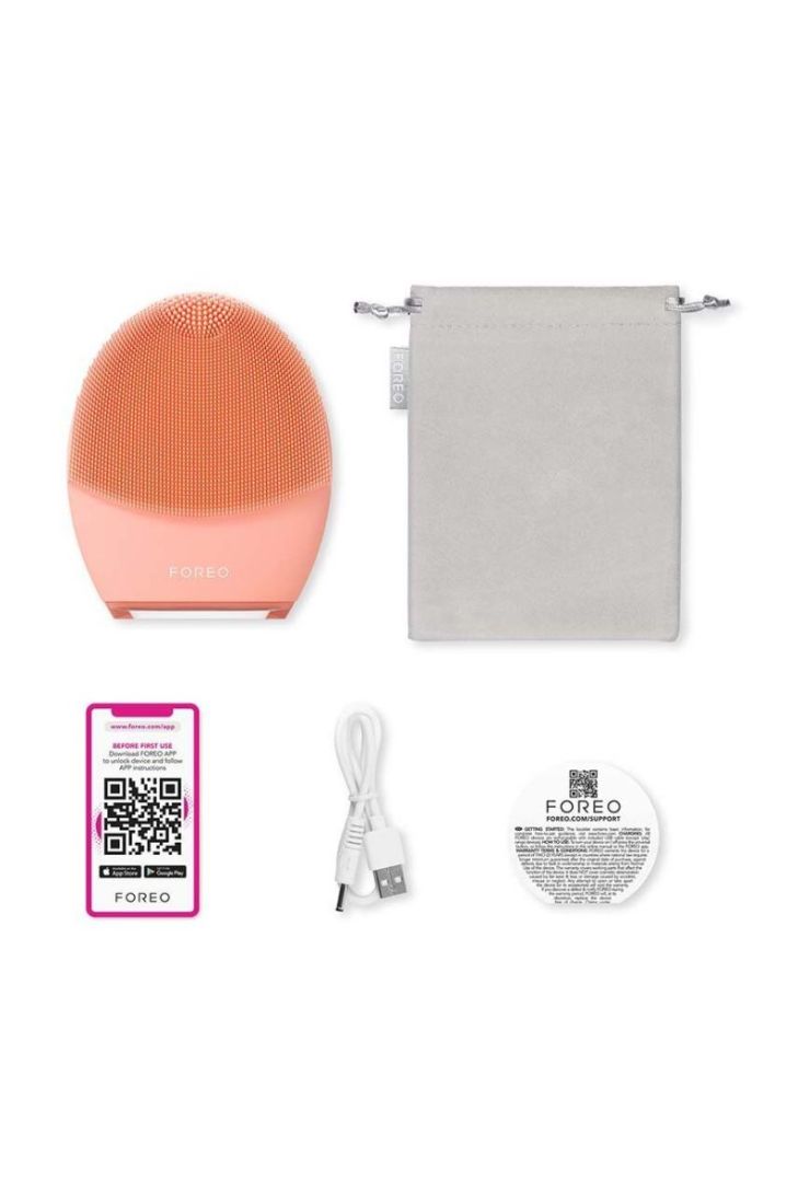 Щітка для очищення та зміцнення шкіри обличчя FOREO LUNA™ 4 Balanced Skin колір помаранчевий