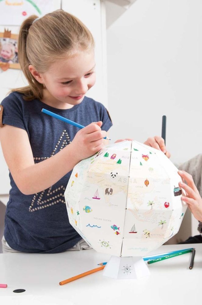 Глобус для розфарбовування Donkey DIY My First Globe колір білий фото 3