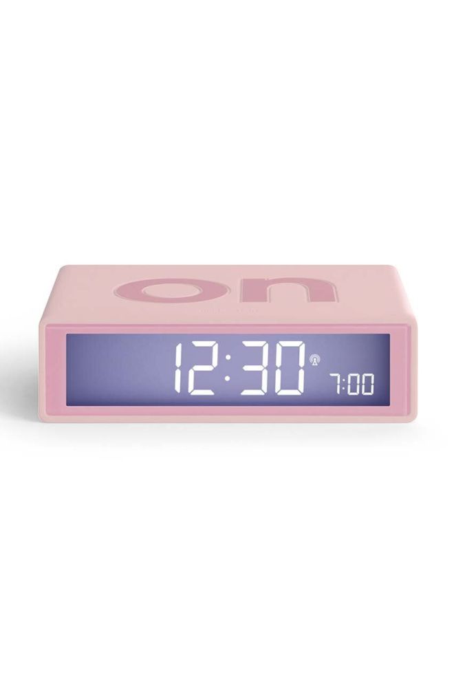Радіокерований будильник Lexon Flip+ колір рожевий (3468610)