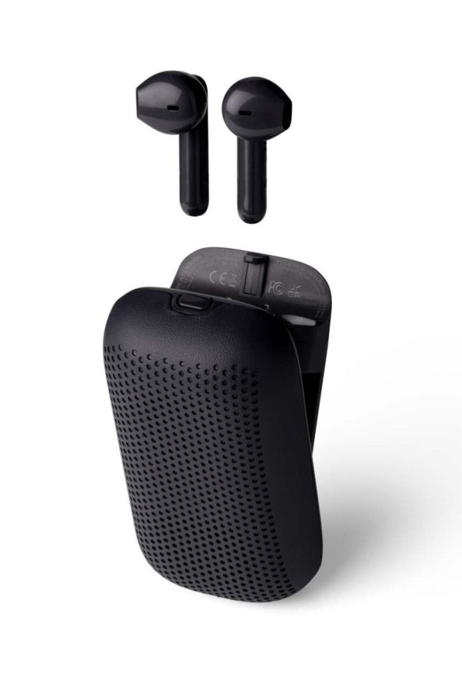 Бездротові навушники Lexon Speakerbuds колір чорний фото 2