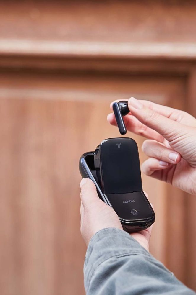 Бездротові навушники Lexon Speakerbuds колір чорний фото 9