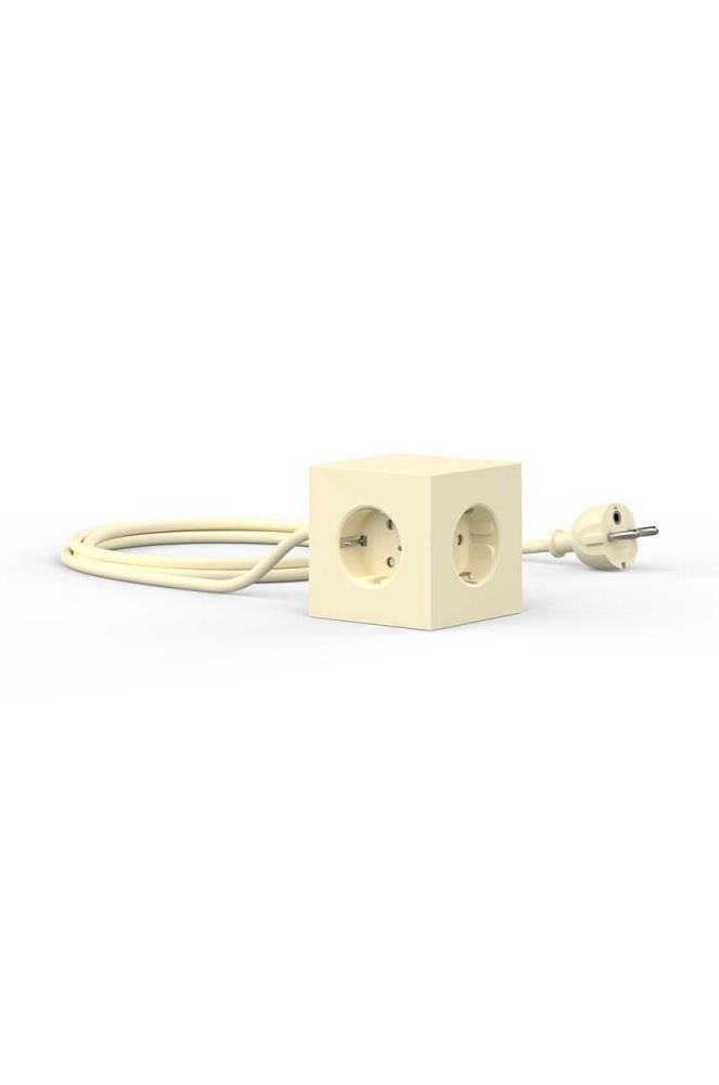 Магнітний зарядний куб Avolt Square 1, 2 x USB, 1,8 m колір жовтий (3503120)
