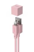 Зарядний usb кабель Avolt Cable 1, USB A to Lightning, 1,8 m колір рожевий