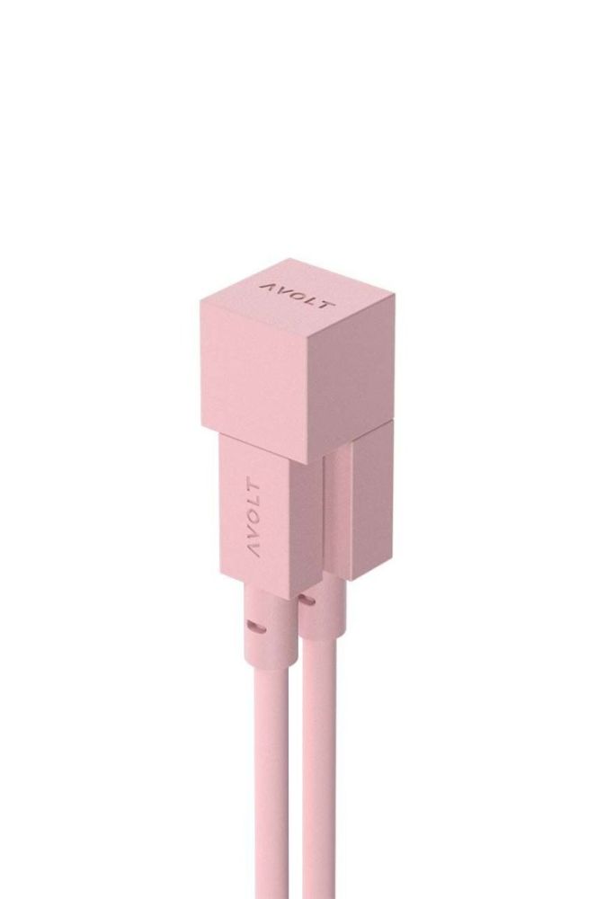 Зарядний usb кабель Avolt Cable 1, USB A to Lightning, 1,8 m колір рожевий фото 3
