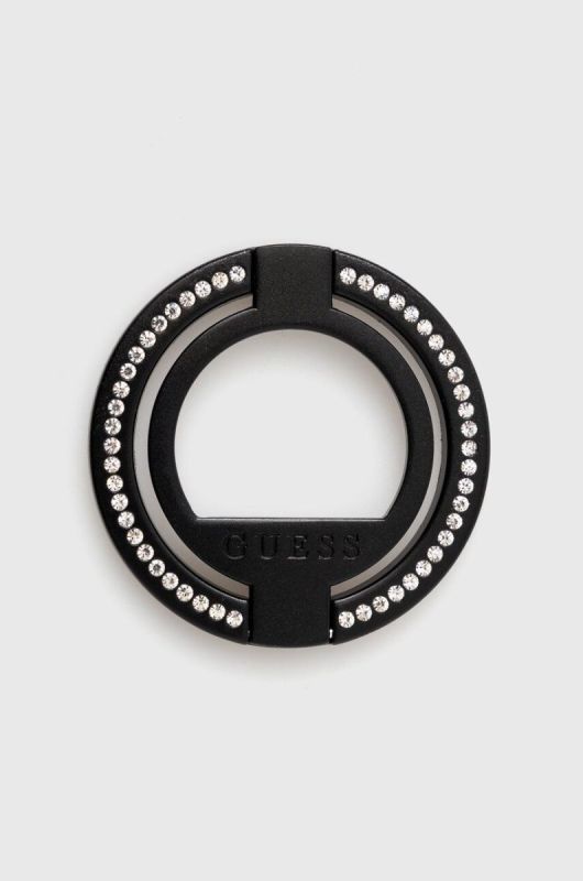 Тримач для телефону з кільцем для пальця Guess MagSafe Ring колір чорний