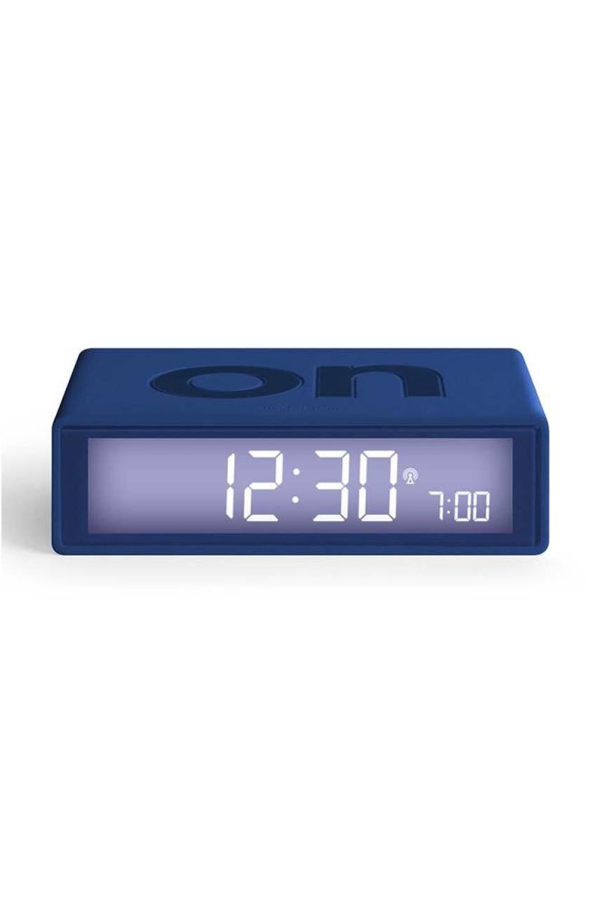 Радіокерований будильник Lexon Flip+ колір темно-синій (3589783)