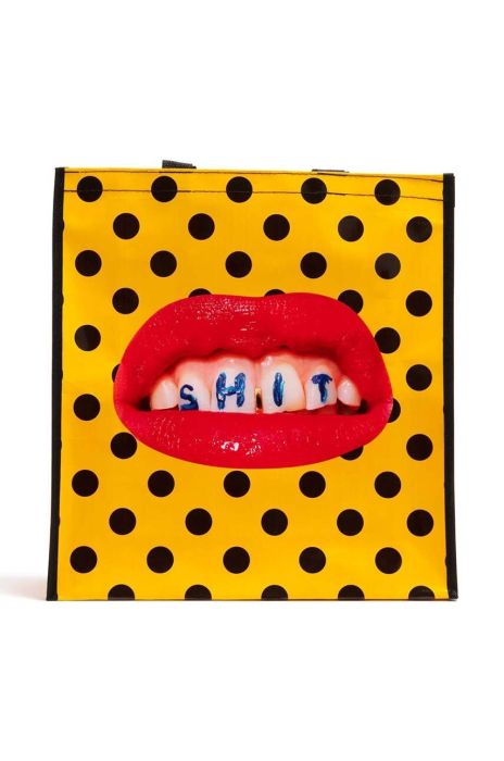 Сумка для покупок Seletti Big Shit колір барвистий Сумка для покупок Seletti Big Shit колір барвистий