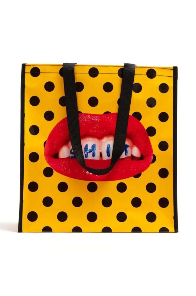 Сумка для покупок Seletti Big Shit колір барвистий фото 3