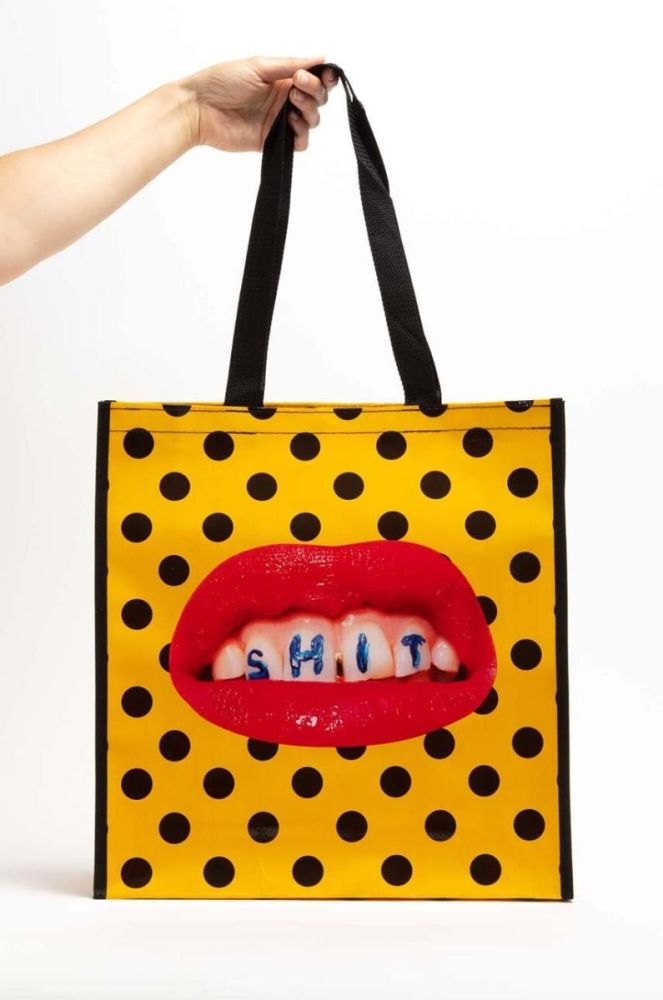 Сумка для покупок Seletti Big Shit колір барвистий фото 4