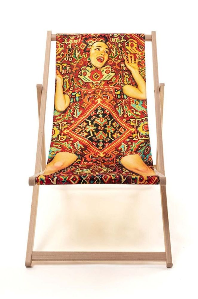Шезлонг Seletti Chair Lady On Carpet колір барвистий фото 2