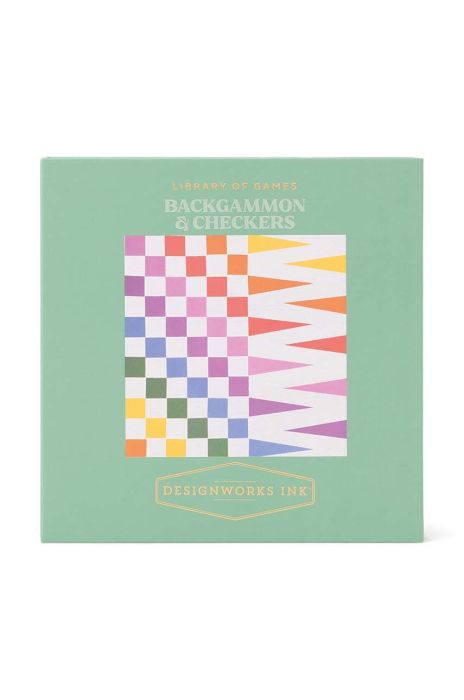 Настільна гра Designworks Ink Checkers / Backgammon колір барвистий Настільна гра Designworks Ink Checkers / Backgammon колір барвистий