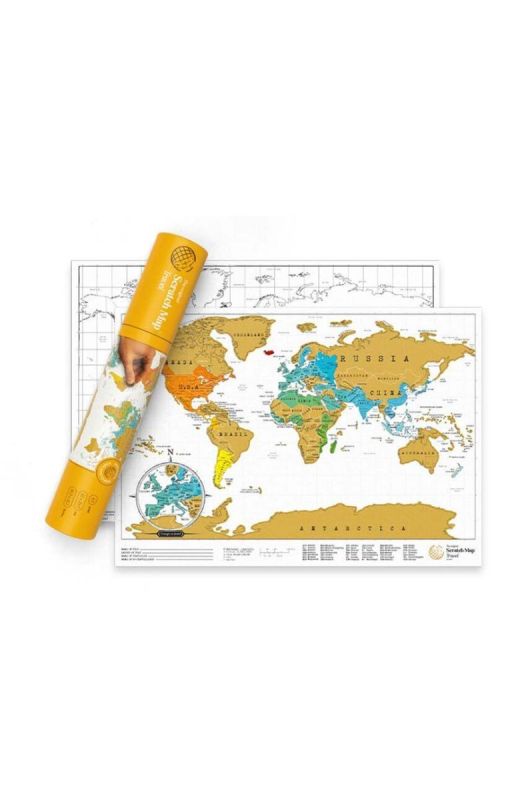 Скретч-карта Luckies of London Scratch Map® Travel Edition колір барвистий