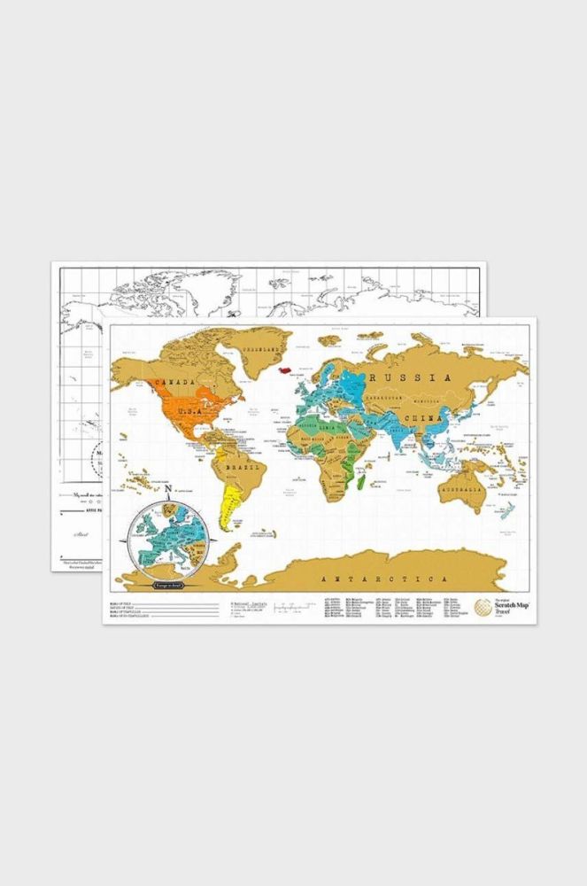 Скретч-карта Luckies of London Scratch Map® Travel Edition колір барвистий фото 3