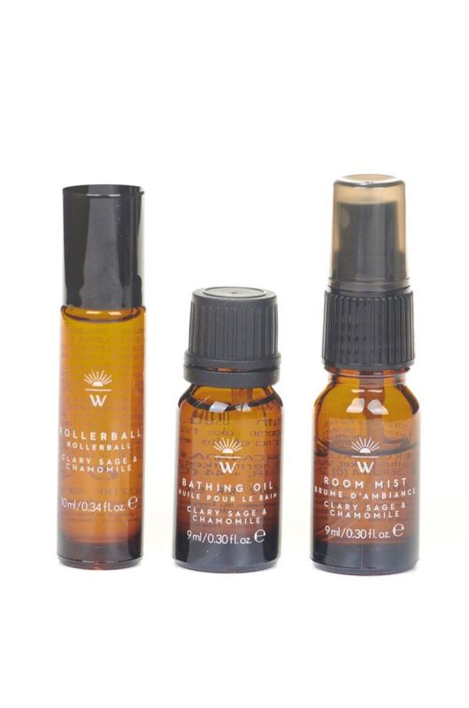 Набір: спрей для приміщень, роликовий стік та олія для ванн Wanderflower Rest and Restore Aromatherapy 3-pack колір барвистий фото 2