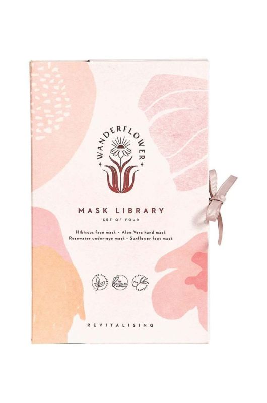 Набор масок Wanderflower Sheet Mask Set 4 шт. цвет красочный