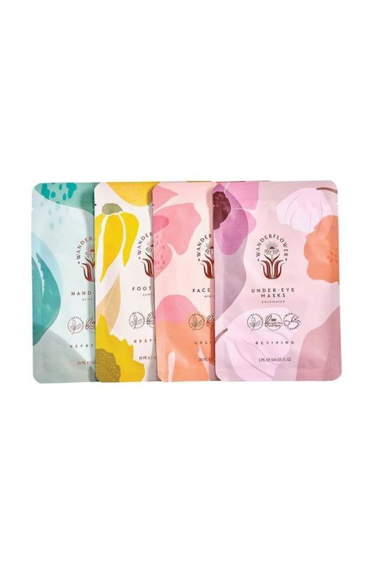 Набір масок Wanderflower Sheet Mask Set 4 шт. колір барвистий фото 2
