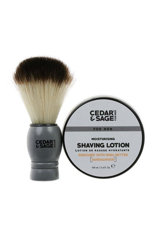 Міні-набір для гоління Cedar & Sage Mini Shaving 2-pack колір барвистий