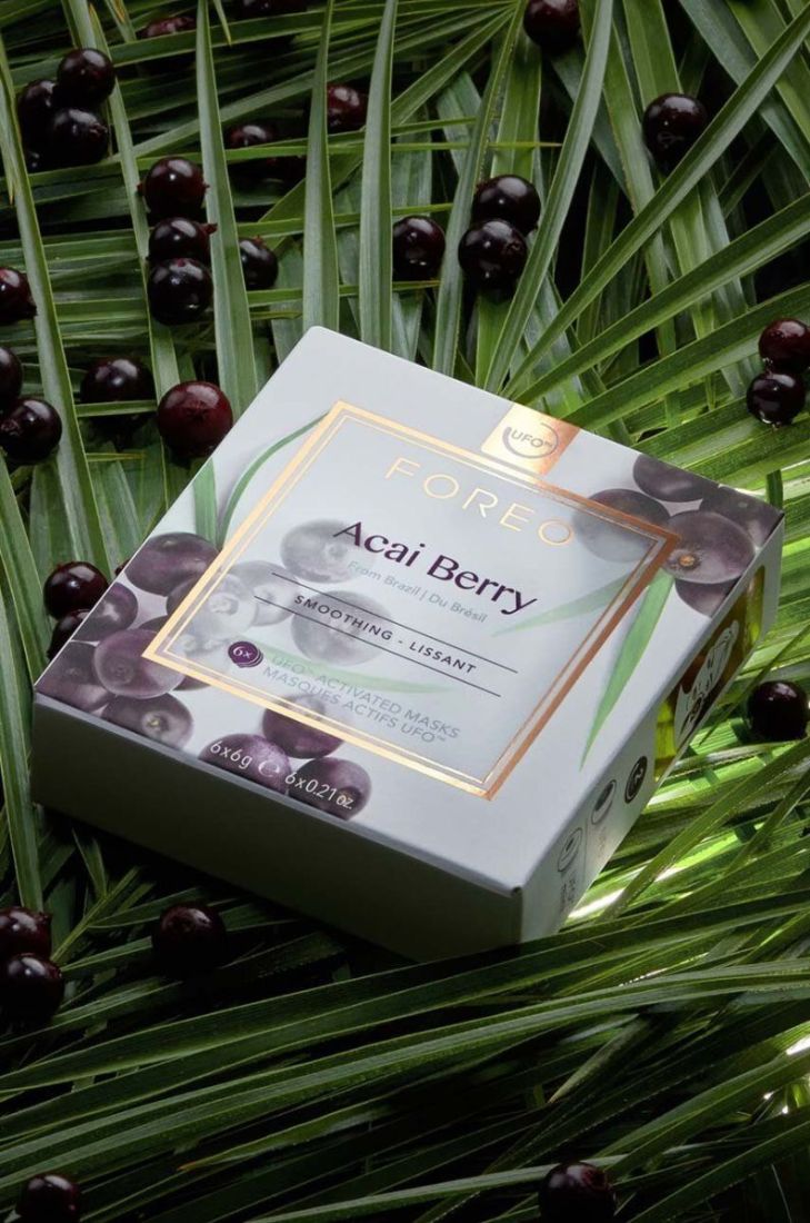 Активована розгладжуюча маска ufo FOREO Acai Berry колір барвистий