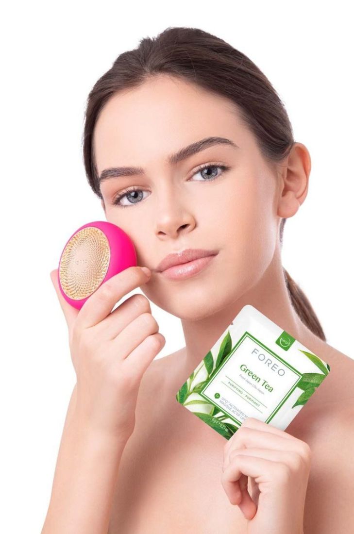 Активована маска для жирної та комбінованої шкіри ufo FOREO Green Tea 6-pack колір барвистий