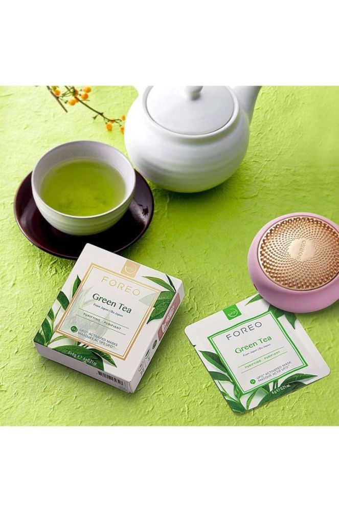 Активована маска для жирної та комбінованої шкіри ufo FOREO Green Tea 6-pack колір барвистий фото 4