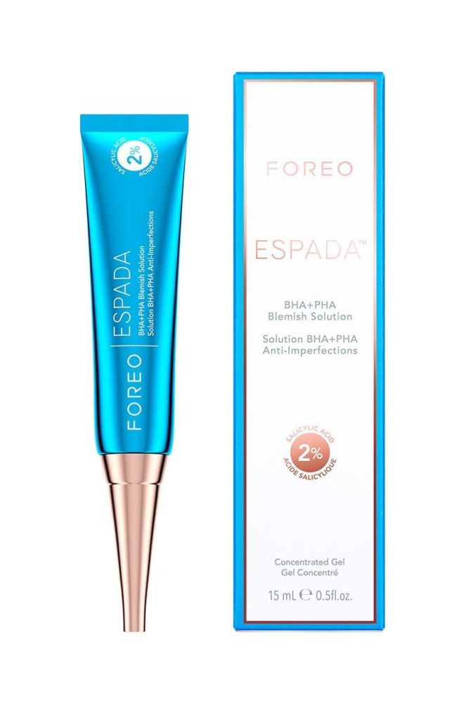 Концентрований гель від пігментних плям FOREO ESPADA BHA+PHA Blemish Solution 15 ml колір барвистий