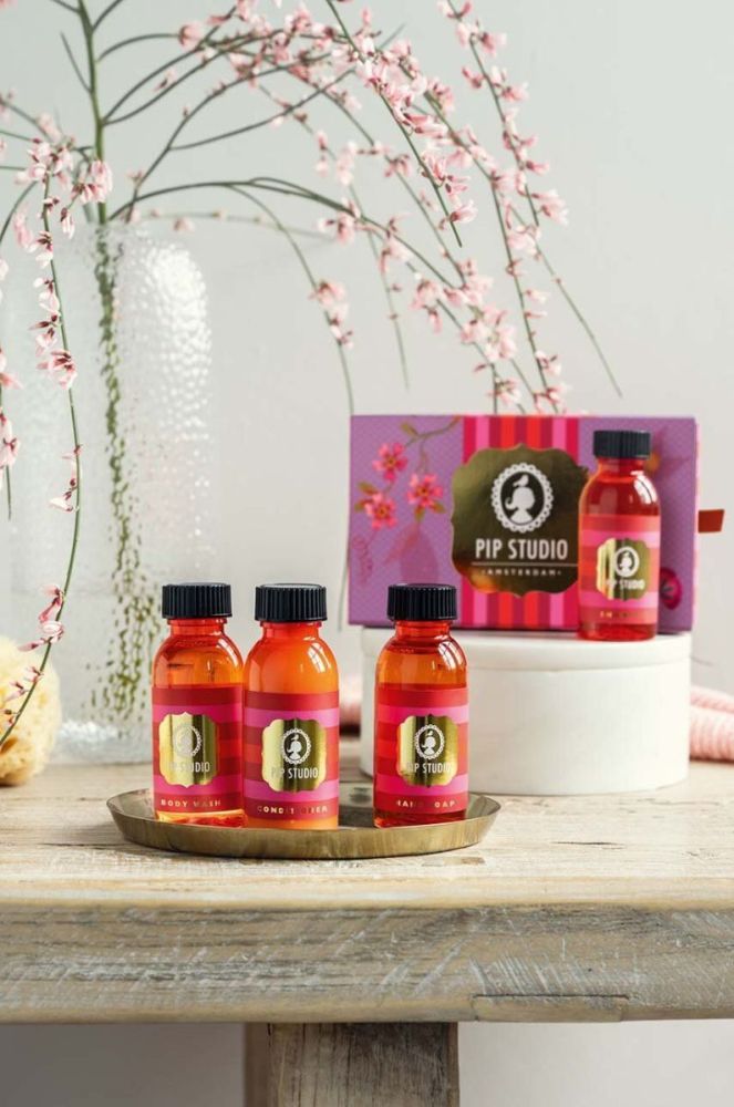 Набір міні косметики Pip Studio Travelset Tea Leaves 4-pack колір рожевий фото 4