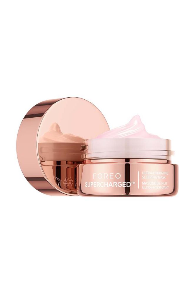 Нічна зволожуюча гелева маска FOREO SUPERCHARGED™ Ultra-Hydrating Sleeping Mask 15 ml колір рожевий