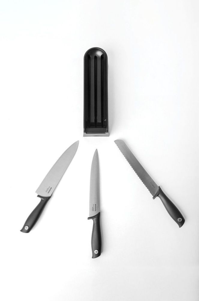 Brabantia Набір ножів з органайзером (3-pack) колір сірий фото 2
