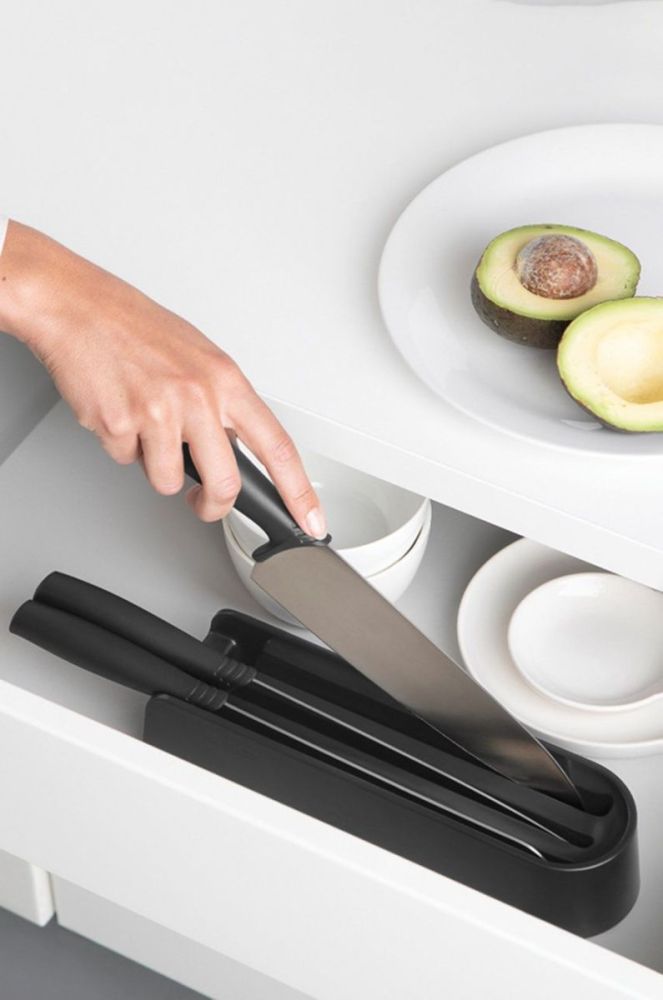 Brabantia Набір ножів з органайзером (3-pack) колір сірий фото 4