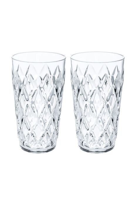 Koziol Набір склянок 450 ml (2-pack) колір прозорий Koziol Набір склянок 450 ml (2-pack) колір прозорий