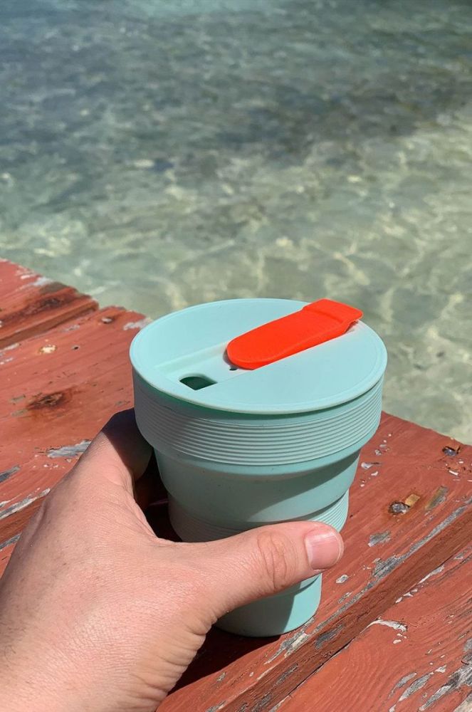 Складний стаканчик Lund London Collapsible Cup колір бірюзовий (2843801) фото 5