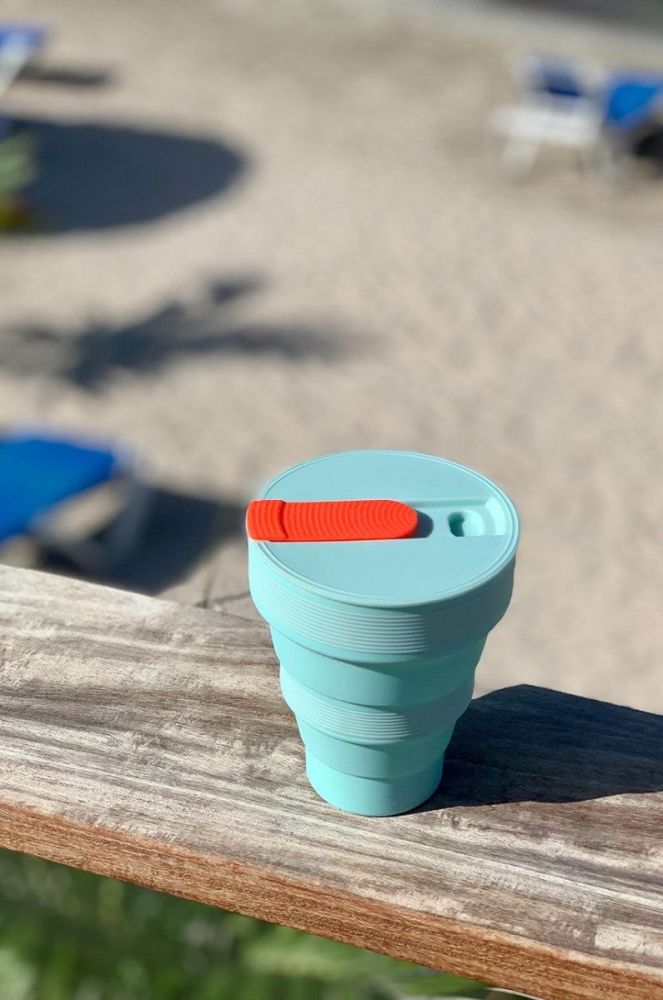 Складний стаканчик Lund London Collapsible Cup колір бірюзовий (2843801) фото 6