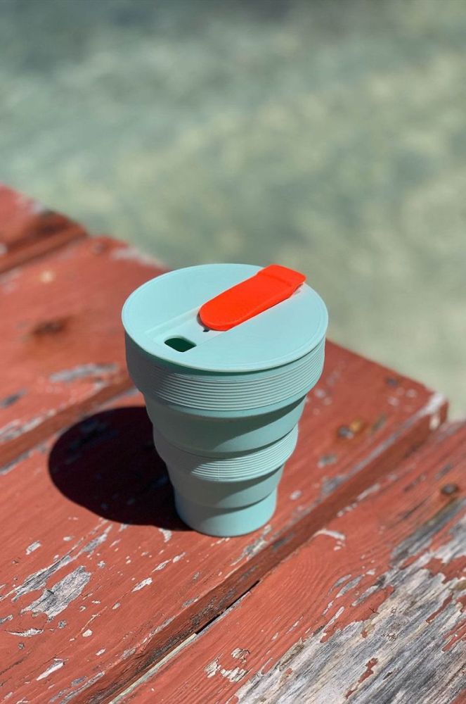 Складний стаканчик Lund London Collapsible Cup колір бірюзовий (2843801) фото 8