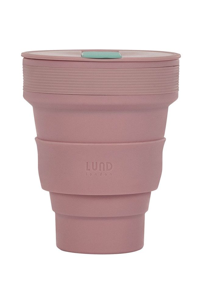 Складний стаканчик Lund London Collapsible Cup колір рожевий (2843791)