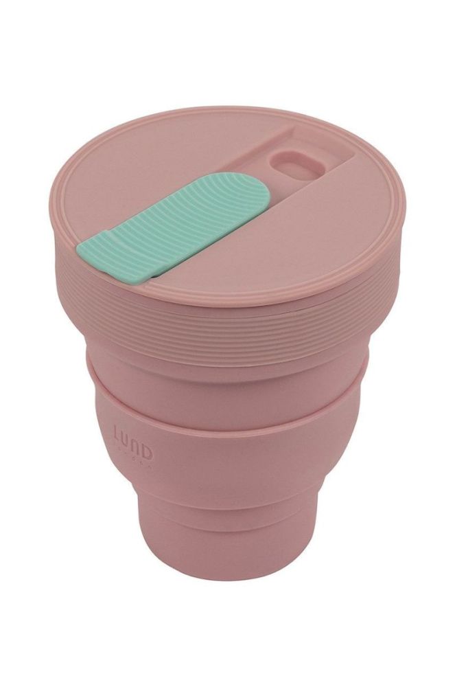 Складний стаканчик Lund London Collapsible Cup колір рожевий (2843791) фото 2