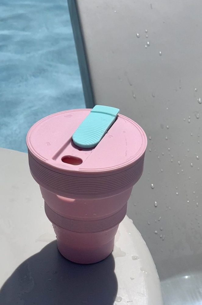 Складний стаканчик Lund London Collapsible Cup колір рожевий (2843791) фото 7