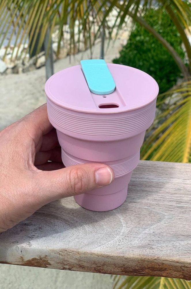 Складний стаканчик Lund London Collapsible Cup колір рожевий (2843791) фото 8