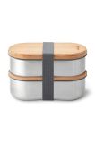 Black and Blum Набір ланчбоксів з виделкою (2-pack) колір сірий