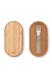Black and Blum Набір ланчбоксів з виделкою (2-pack) колір сірий