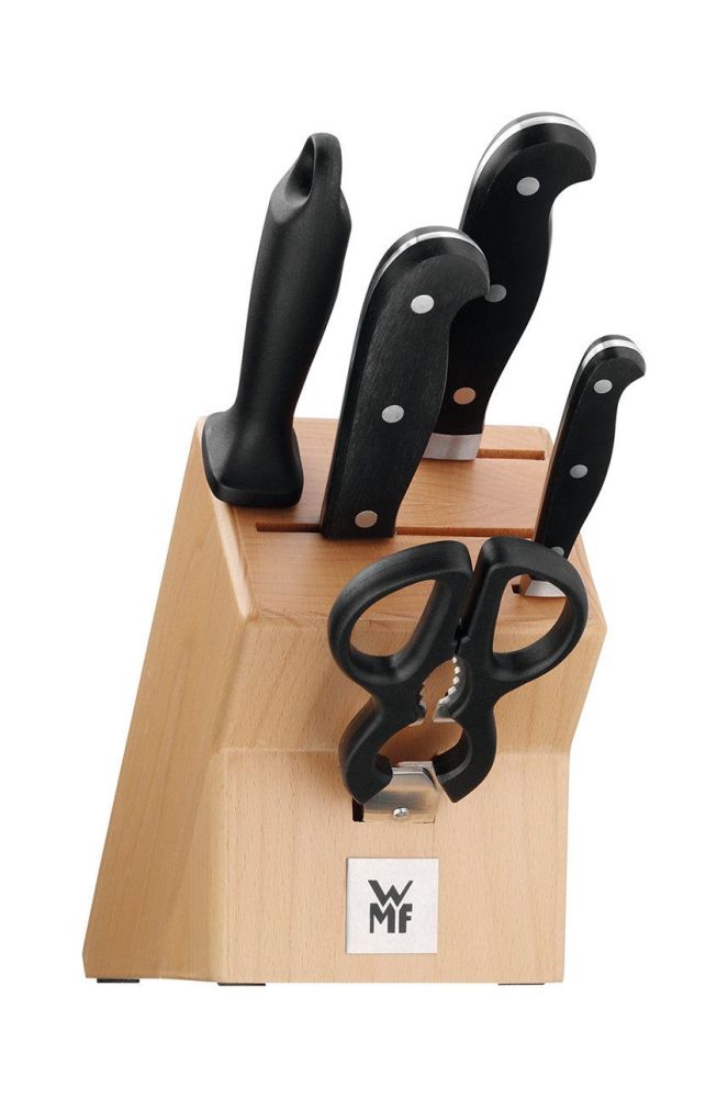 WMF Набір ножів з точилкою і ножицями Spitzenklasse Plus (6-pack) колір сірий