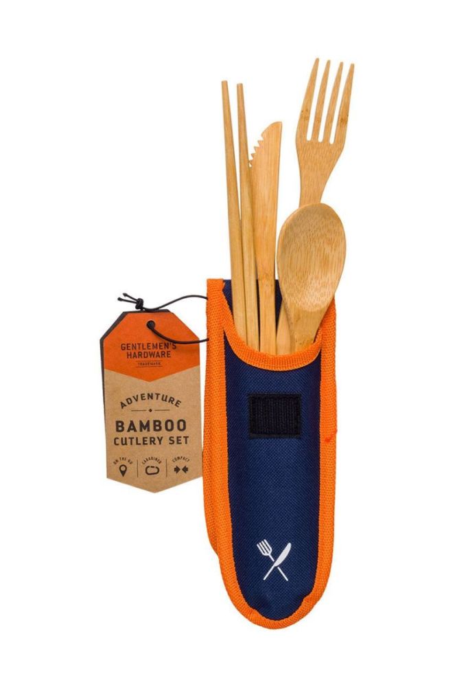 Gentelmen's Hardware Дорожній набір столових приладів Travel Bamboo колір блакитний фото 2