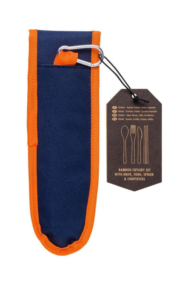 Gentelmen's Hardware Дорожній набір столових приладів Travel Bamboo колір блакитний фото 3