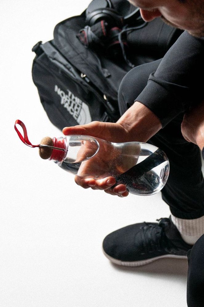 Black and Blum пляшка для води з вугільним фільтром EAU GOOD колір червоний (2678354) фото 2
