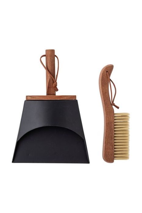 Bloomingville Віник і совок колір коричневий