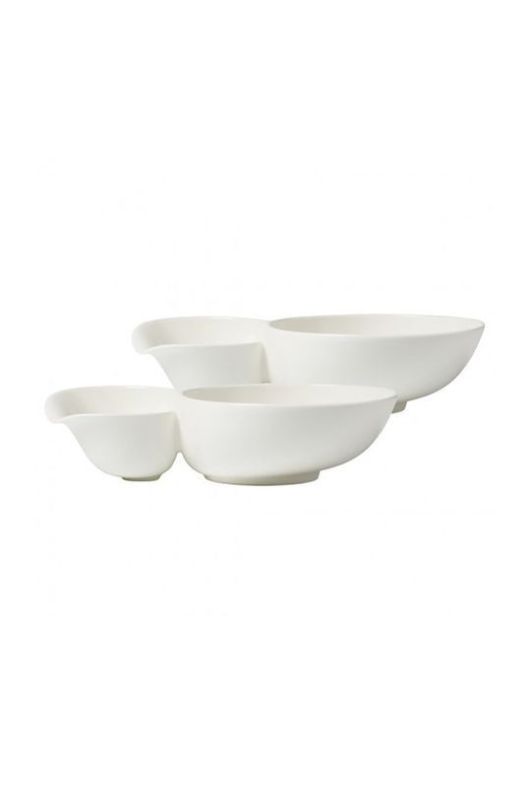 Villeroy & Boch подвійна миска Soup Passion колір білий