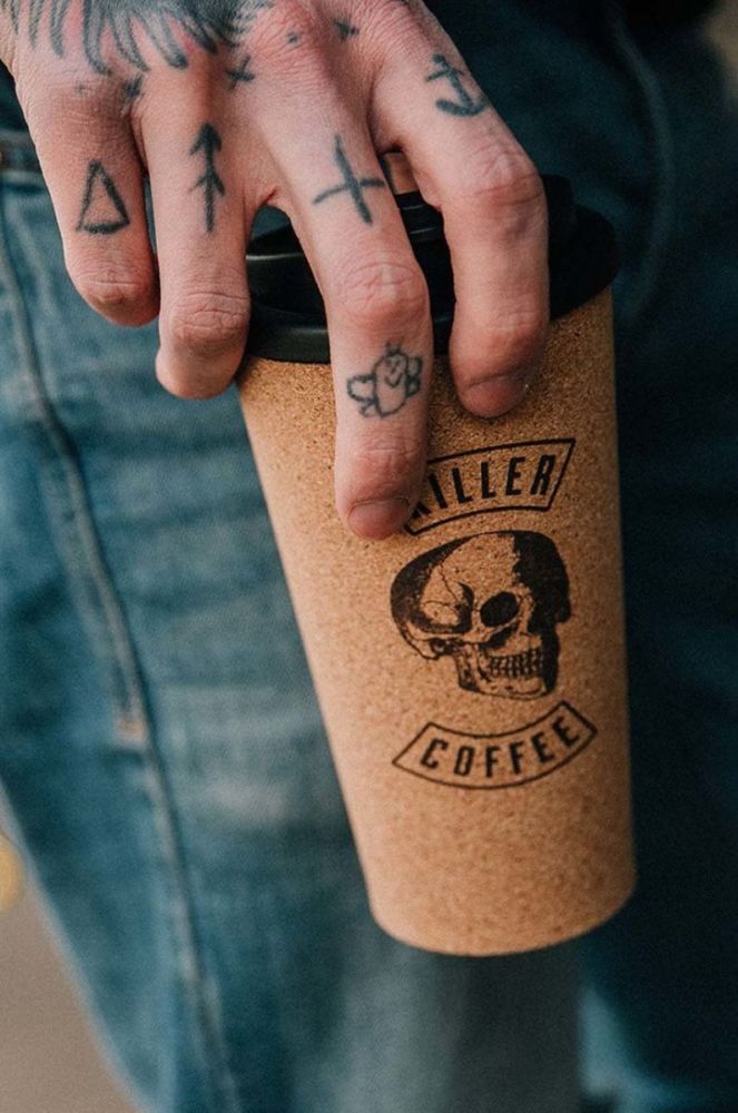 Кухлик для кави Luckies of London killer coffee колір барвистий фото 5